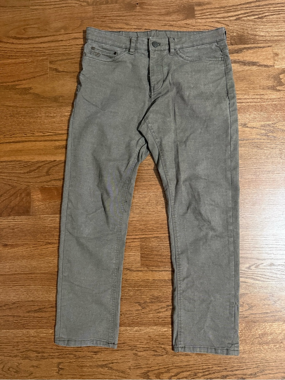 English Laundry Men’s Khaki Jeans 32W Regular Slim Tapered Stretch Denim